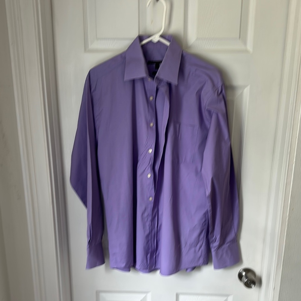 BCBGMaxAzria Lavender Dress Shirt